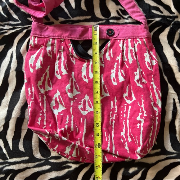 Volcom Pink/White Cotton Bucket Purse/Crossbody Bag from early 2000’s Y2K/Surf - Picture 13 of 14